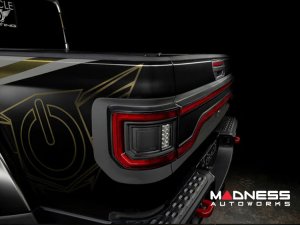 Jeep Gladiator JT Racetrack Series - LED Tailgate Panel - Red Lens